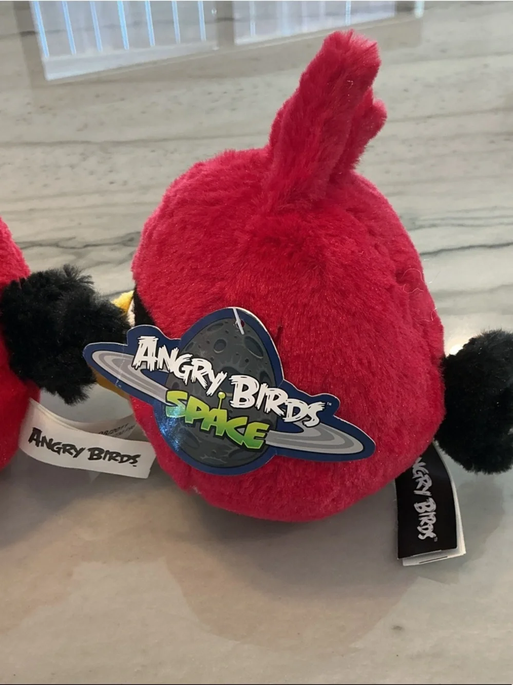 Plush Angry Bird Toy - Red and Yellow lot (3) Space Bird NWT